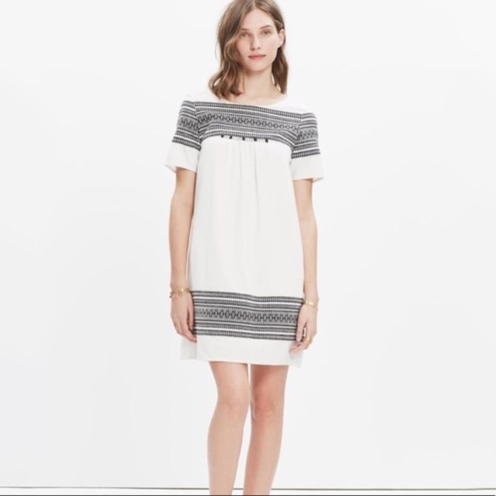 Madewell embroidered dress